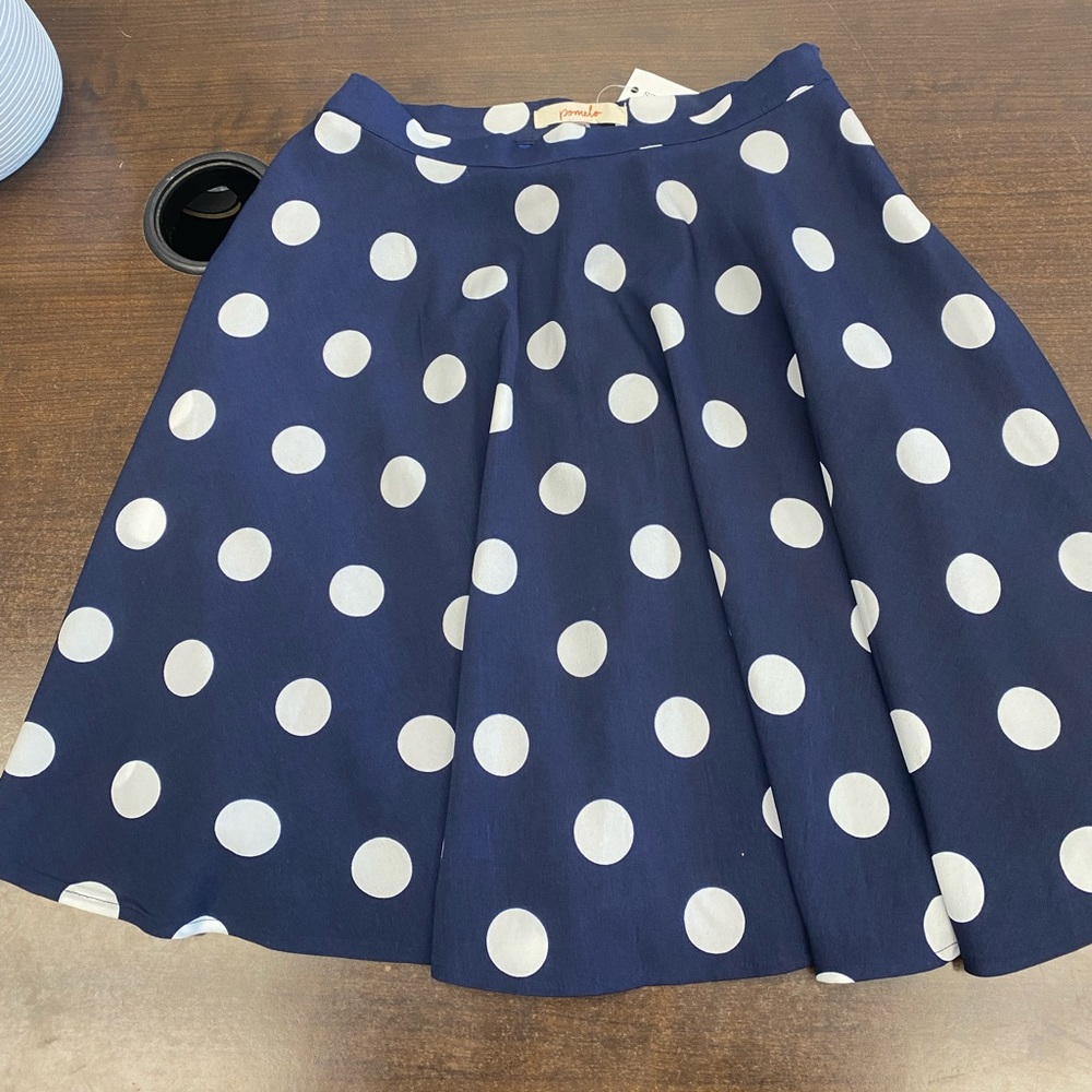 Polka Dot Swing Skirt